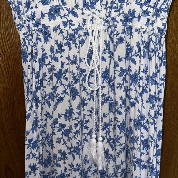 R. Vivimos Summer Short Sleeve V Neck Floral Print Casual Bohemian Midi Dress - Picture 9 of 14